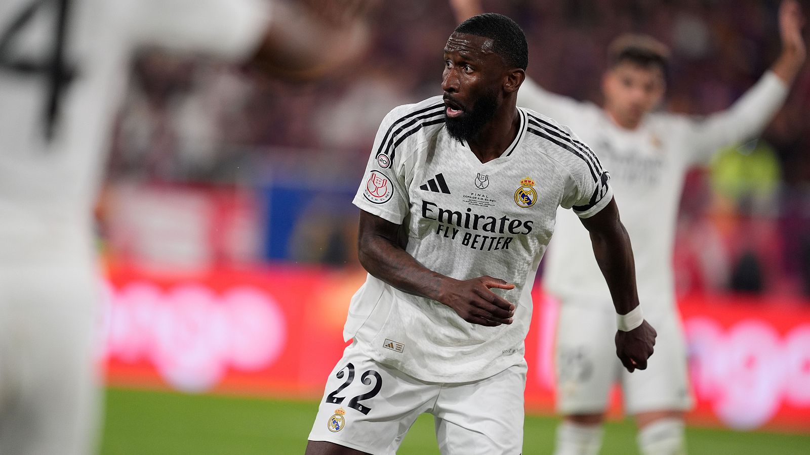 Rüdiger fue expulsado durante la prórroga en la final de Copa ante el Barcelona.