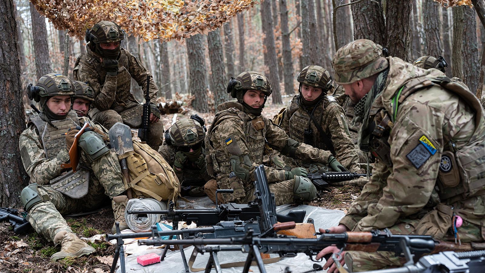 Guerra en Ucrania: entrenamiento de soldados con el Grupo de contacto