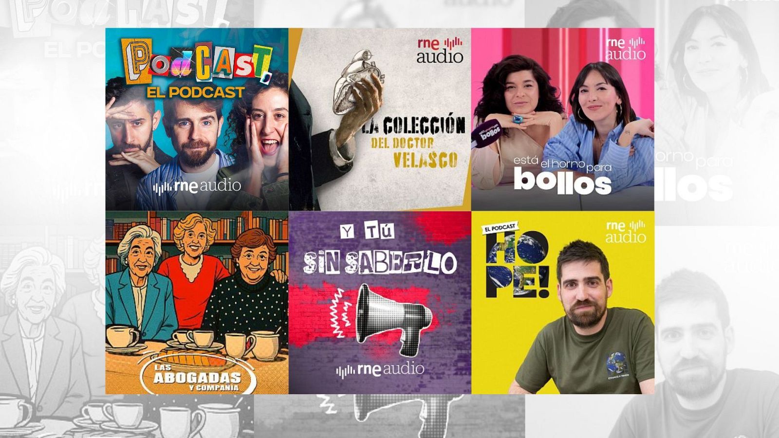 Los nuevos estrenos de podcast y videopodcast de RNE Audio / RTVE Play