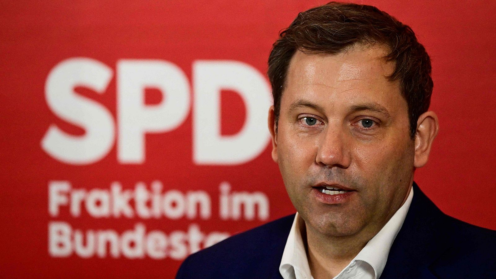 Lars Klingbeil en una comparecencia del Partido Socialdemócrata alemán