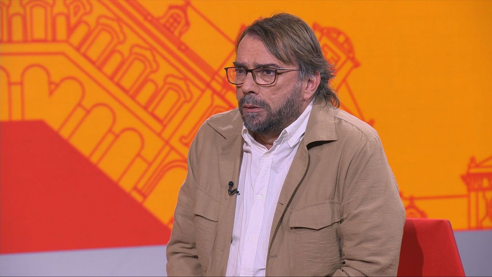 Camil Ros, secretari general d'UGT Catalunya, visita el programa dirigit i presentat per Lluís Falgàs 'Aqui parlem'