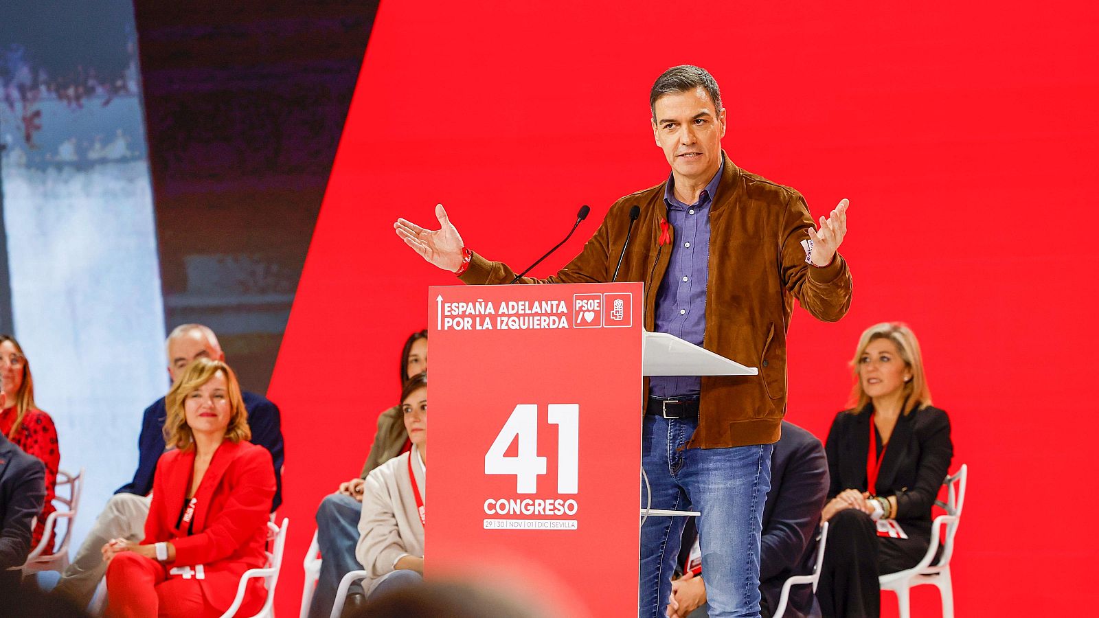 El presidente del Gobierno, Pedro Sánchez, durante un Congreso Federal del PSOE (archivo)