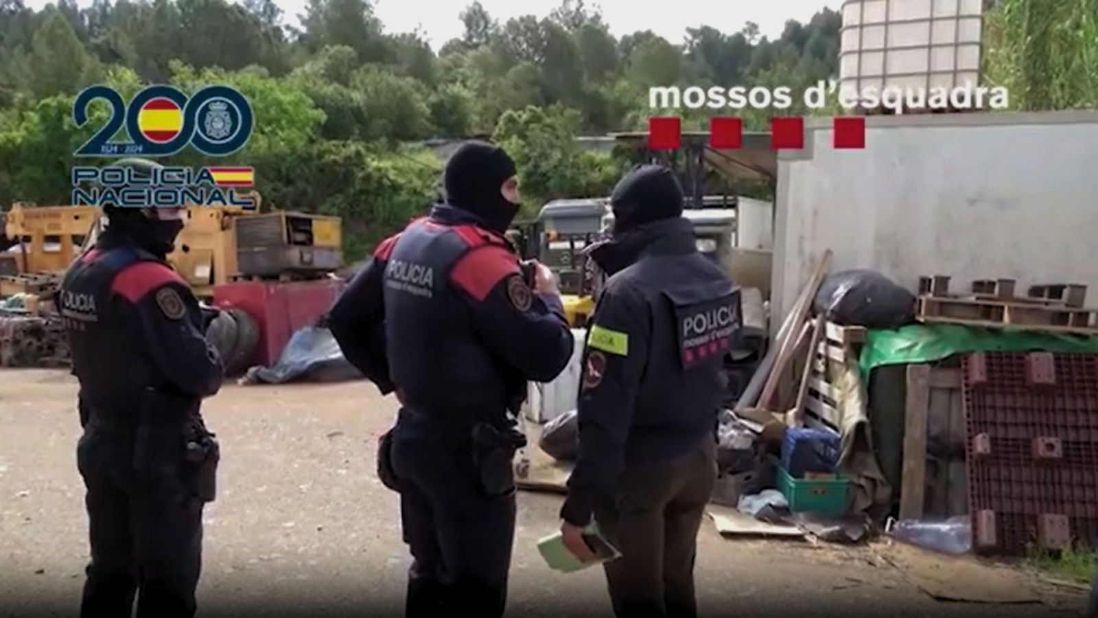 Operació policial dels Mossos d'Esquadra i Policia Nacional