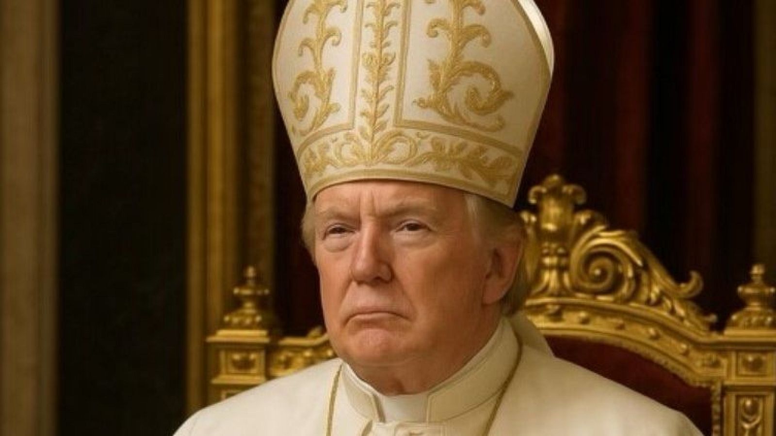 Trump publica una foto vestido de papa tras bromear con postularse como sucesor de Francisco