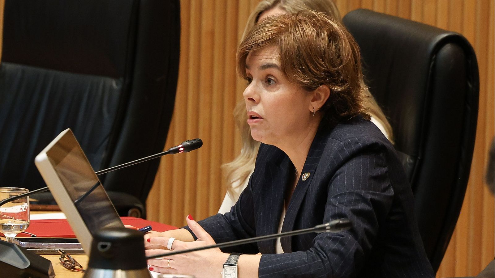 Exvicepresidenta del Gobierno, Soraya Sáenz de Santamaría, en la comisión de la Operación Cataluña