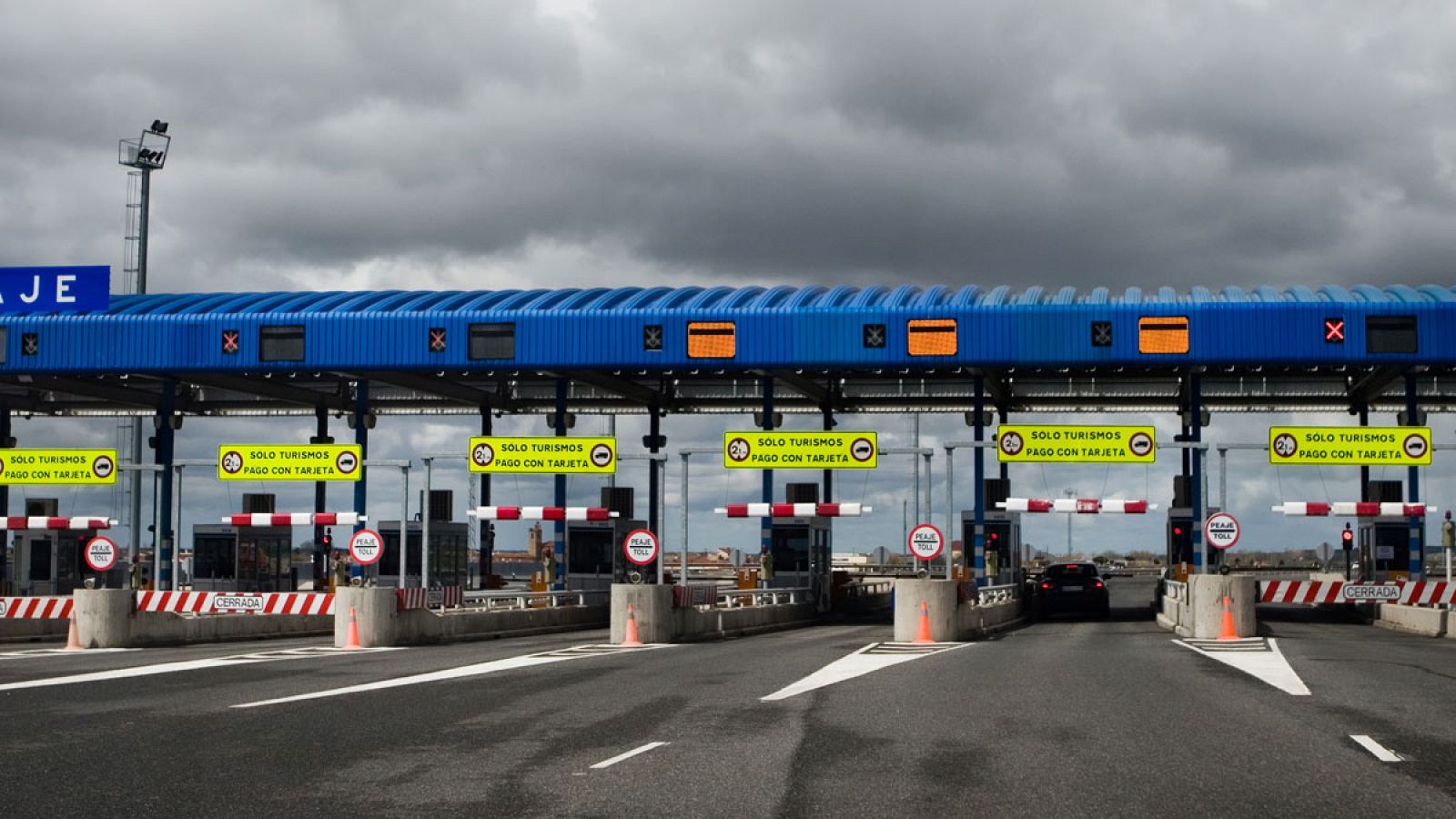 Un peaje de una autopista