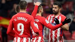 El Atlético de Vitolo y Costa golea de nuevo