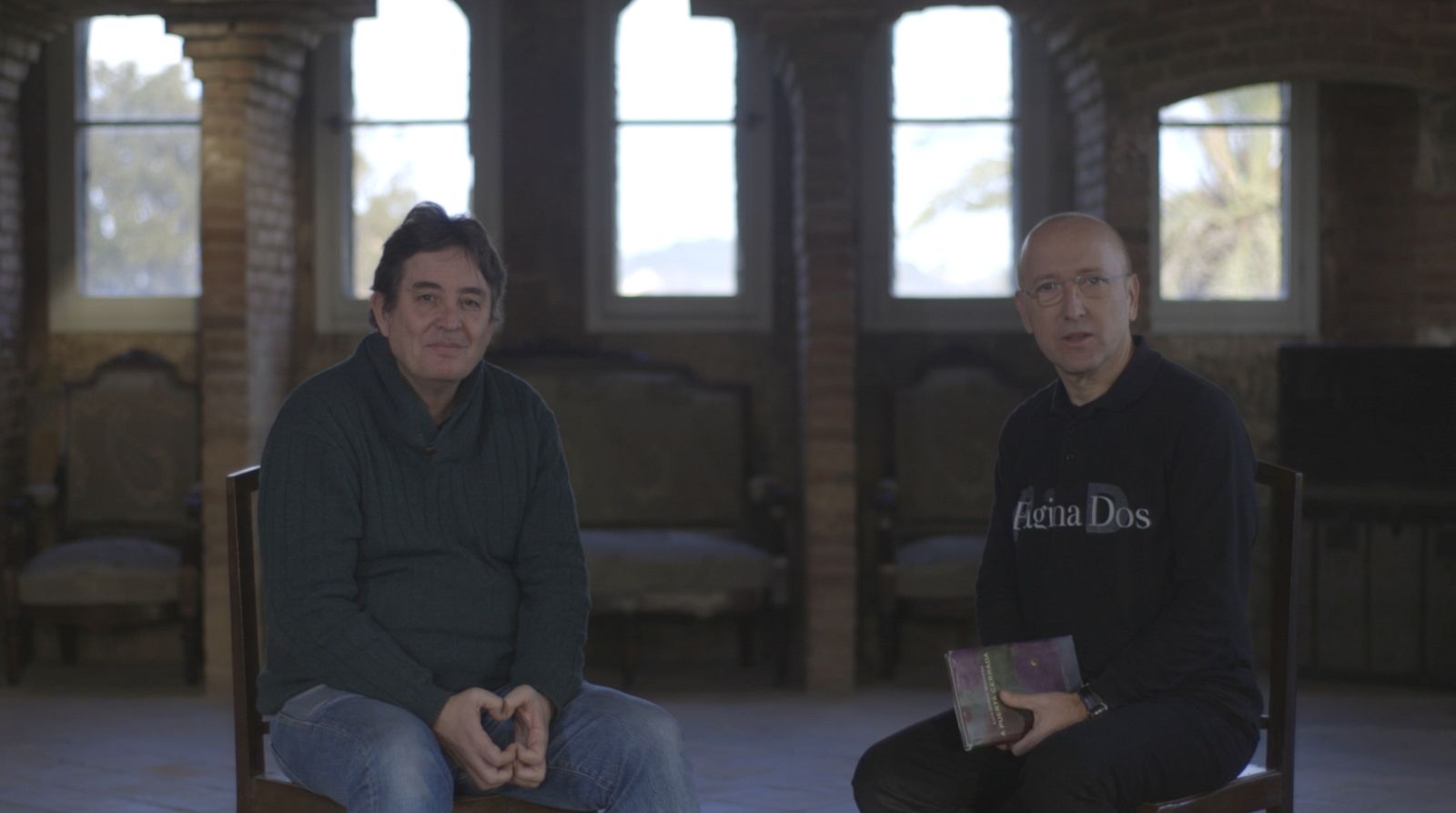 Óscar López con Luis García Montero