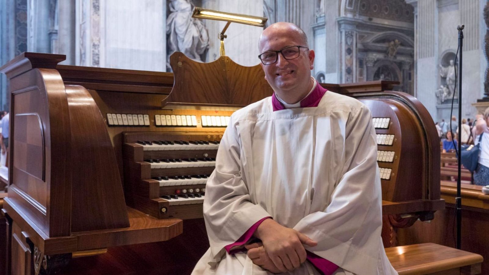 El catalán Josep Solé, organista titular de la basílica de San Pedro