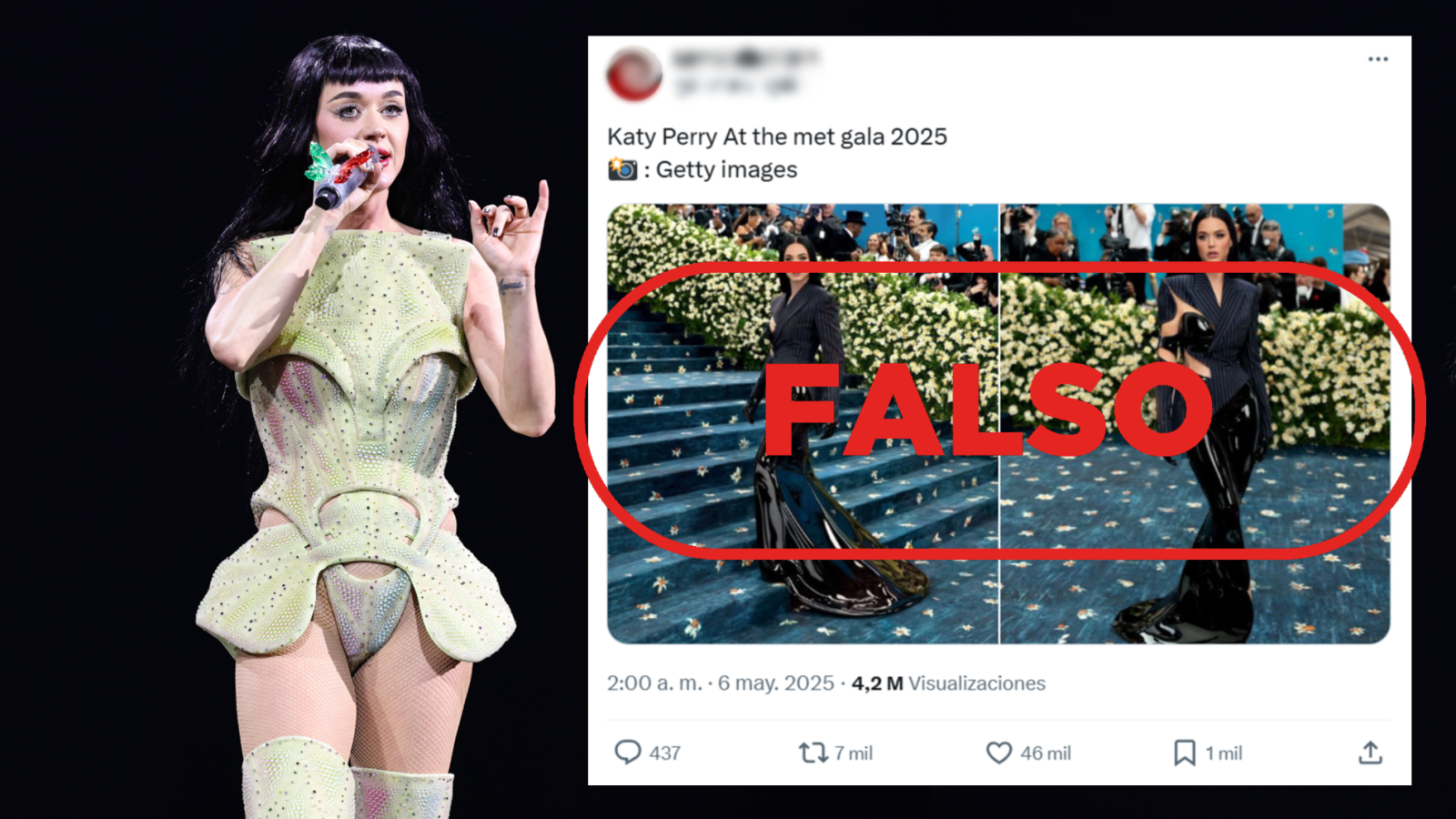Met Gala 2025: estas imágenes de Katy Perry son falsas