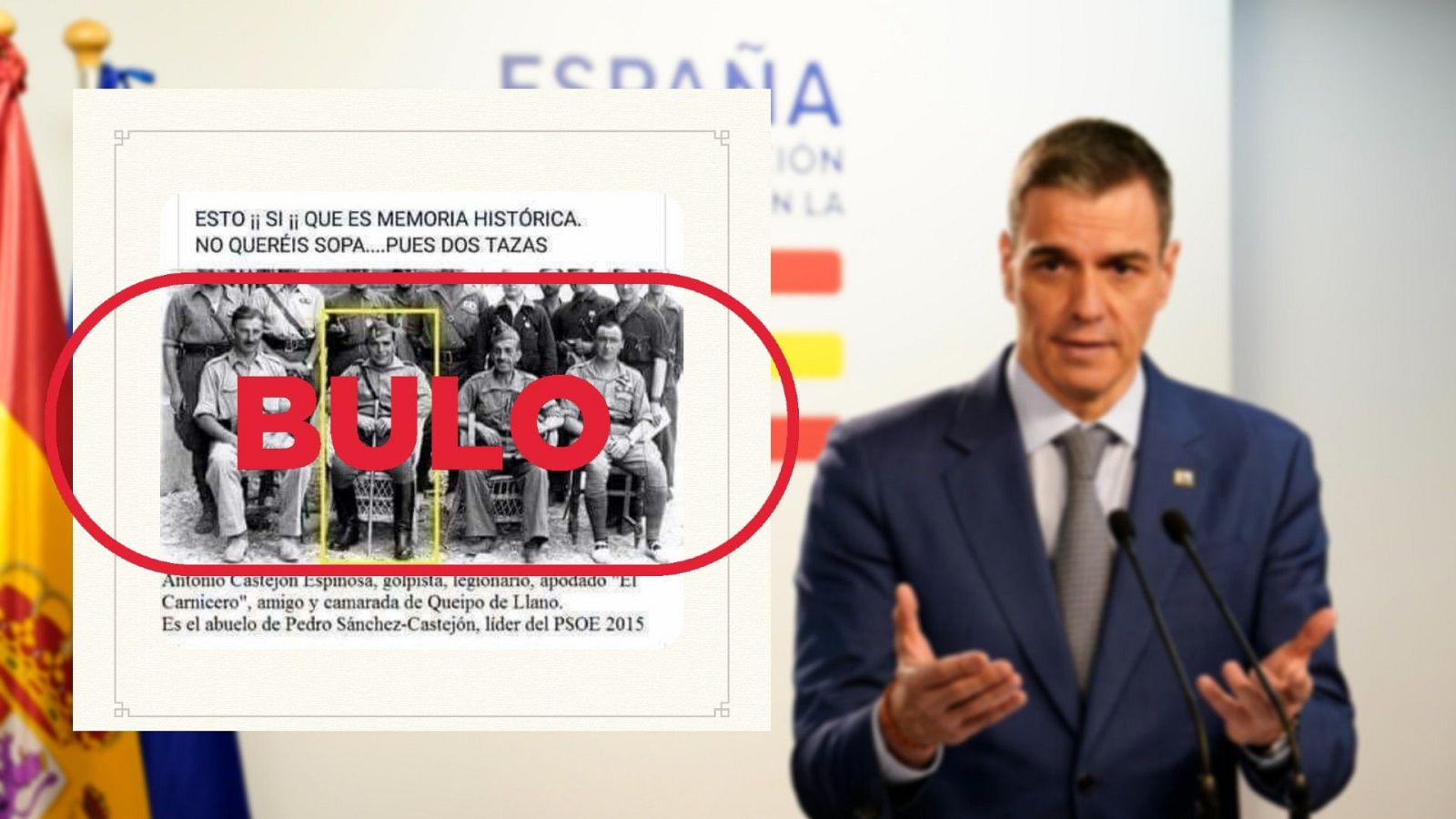 Este legionario no es el abuelo de Pedro Sánchez, es un bulo