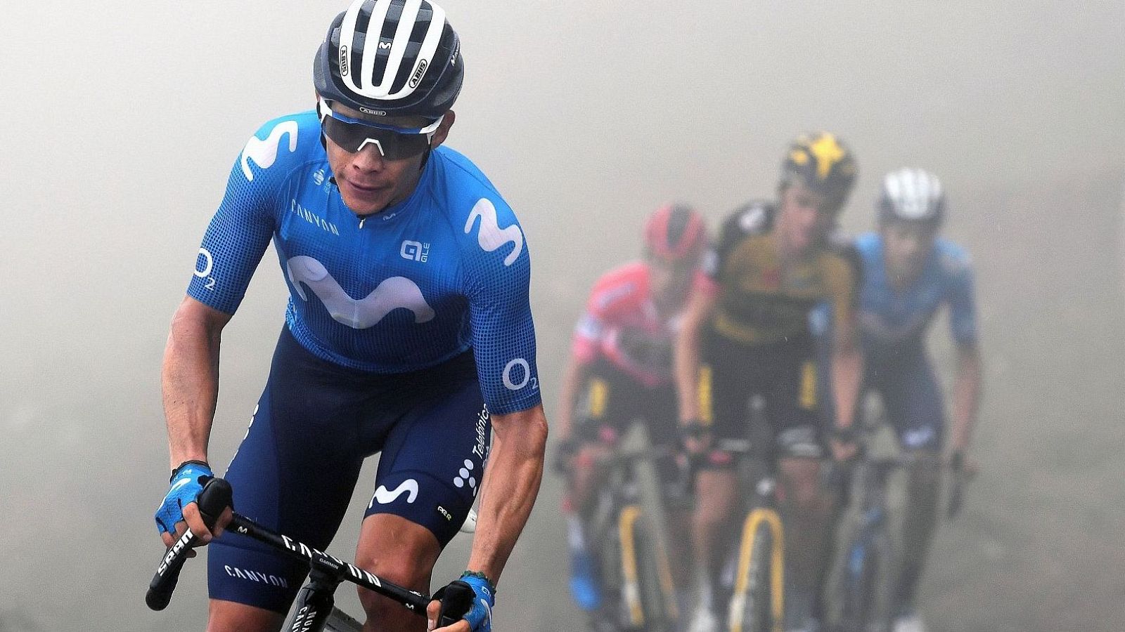 'Supermán' López en una imagen de archivo con el Movistar.