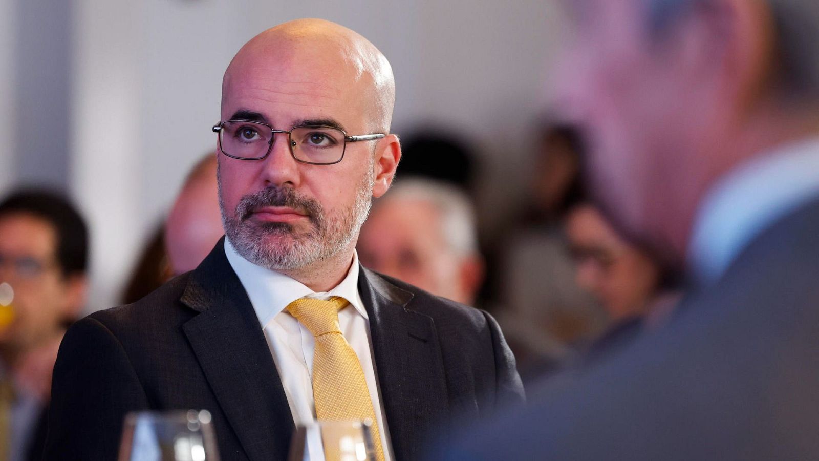 El delegado del Gobierno en Madrid, Francisco Martín, asiste a un desayuno informativo