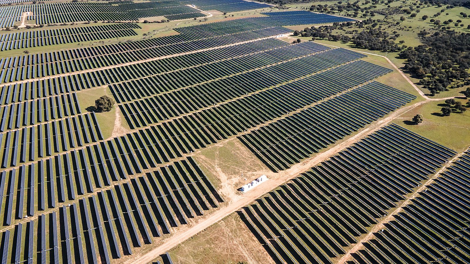 Planta de energía fotovoltaica.