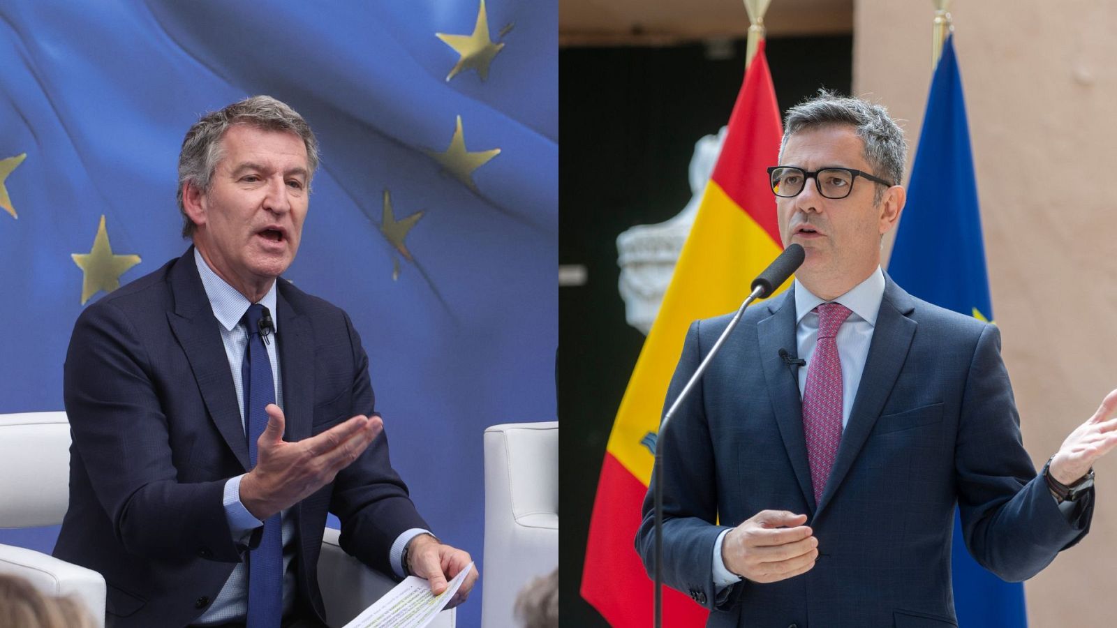 Bolaños defiende los Presupuestos prorrogados y Feijóo señala que ningún Gobierno europeo "sobrevive" sin ellos