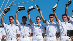 El Juan Sebastián de Elcano hace su primera parada en Colombia con la princesa Leonor a bordo