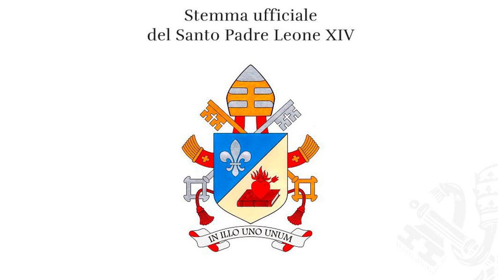 El Vaticano revela el escudo de armas y el lema del papa León XIV, con claras raíces agustinianas: "En el Uno, somos uno"