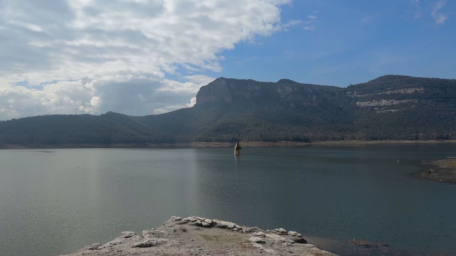 El pantà de Sau el passat 28 de març