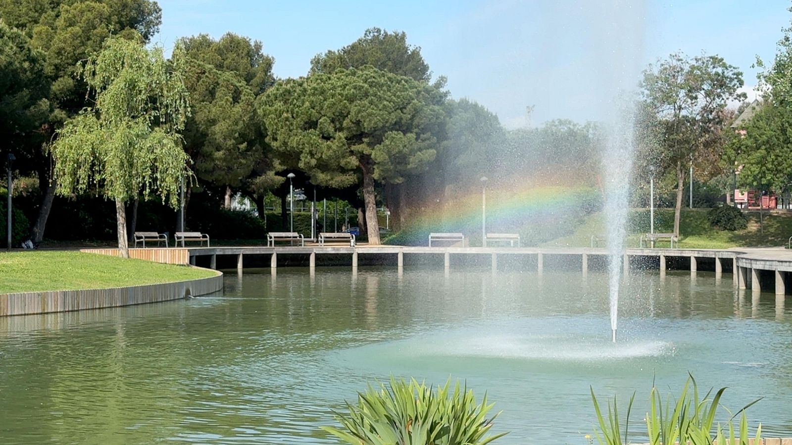 Un dels refugis climàtics de l'AMB al Prat de Llobregat