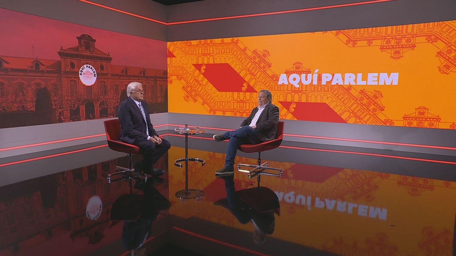 Lluís Falgàs i  Jaume Bosch a 'Aquí Parlem'