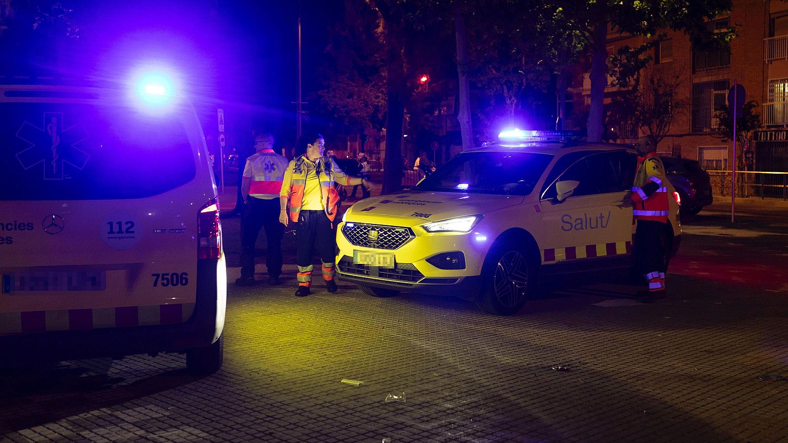 Zona del atropello múltiple en Cornellá