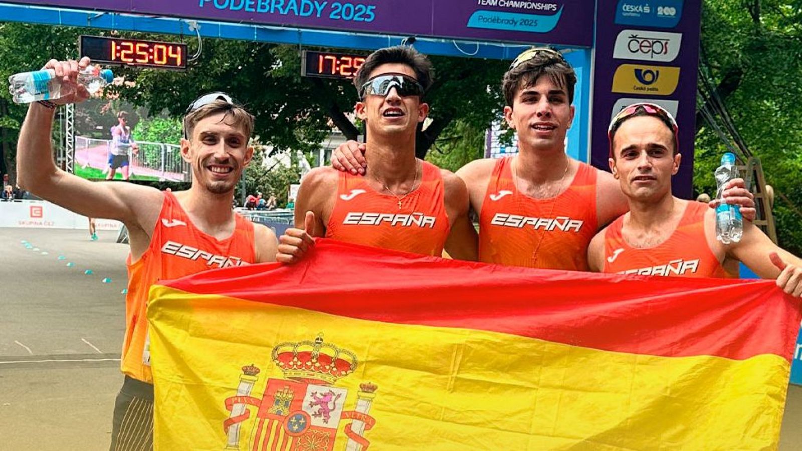El equipo español de 20 km marcha se proclama campeón de Euopa