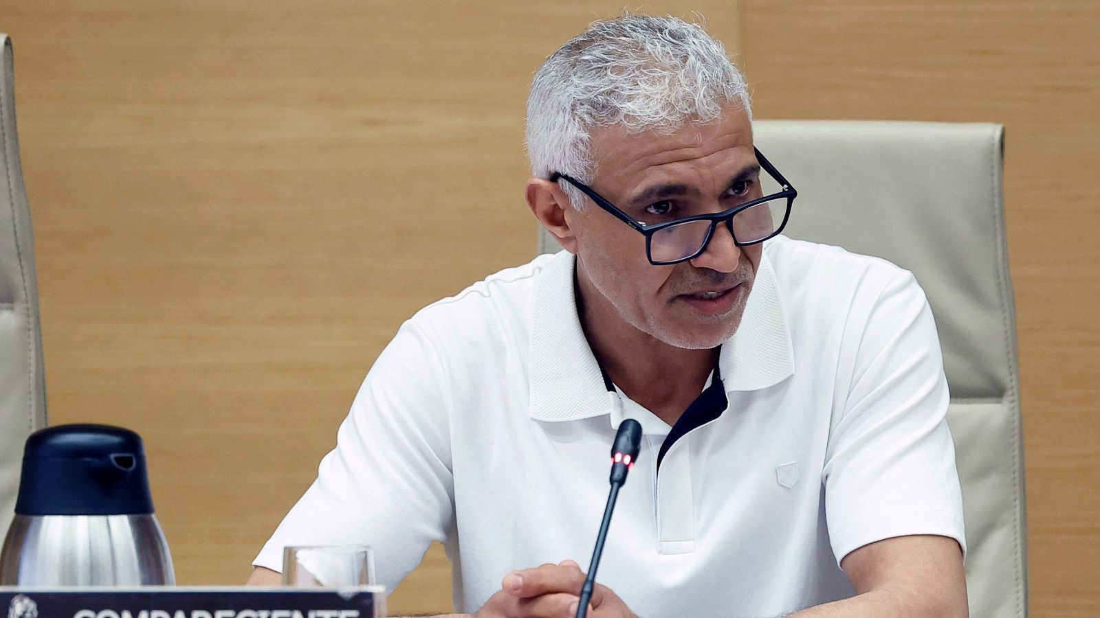 El portavoz de la Mezquita de Ripoll, Hamid Barbach Bettach, comparece en la comisión de investigación sobre el 17A en el Congreso