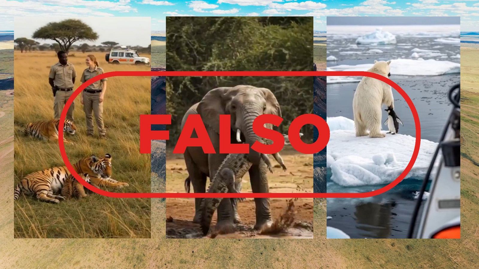 No son grabaciones de animales reales, están creadas con IA