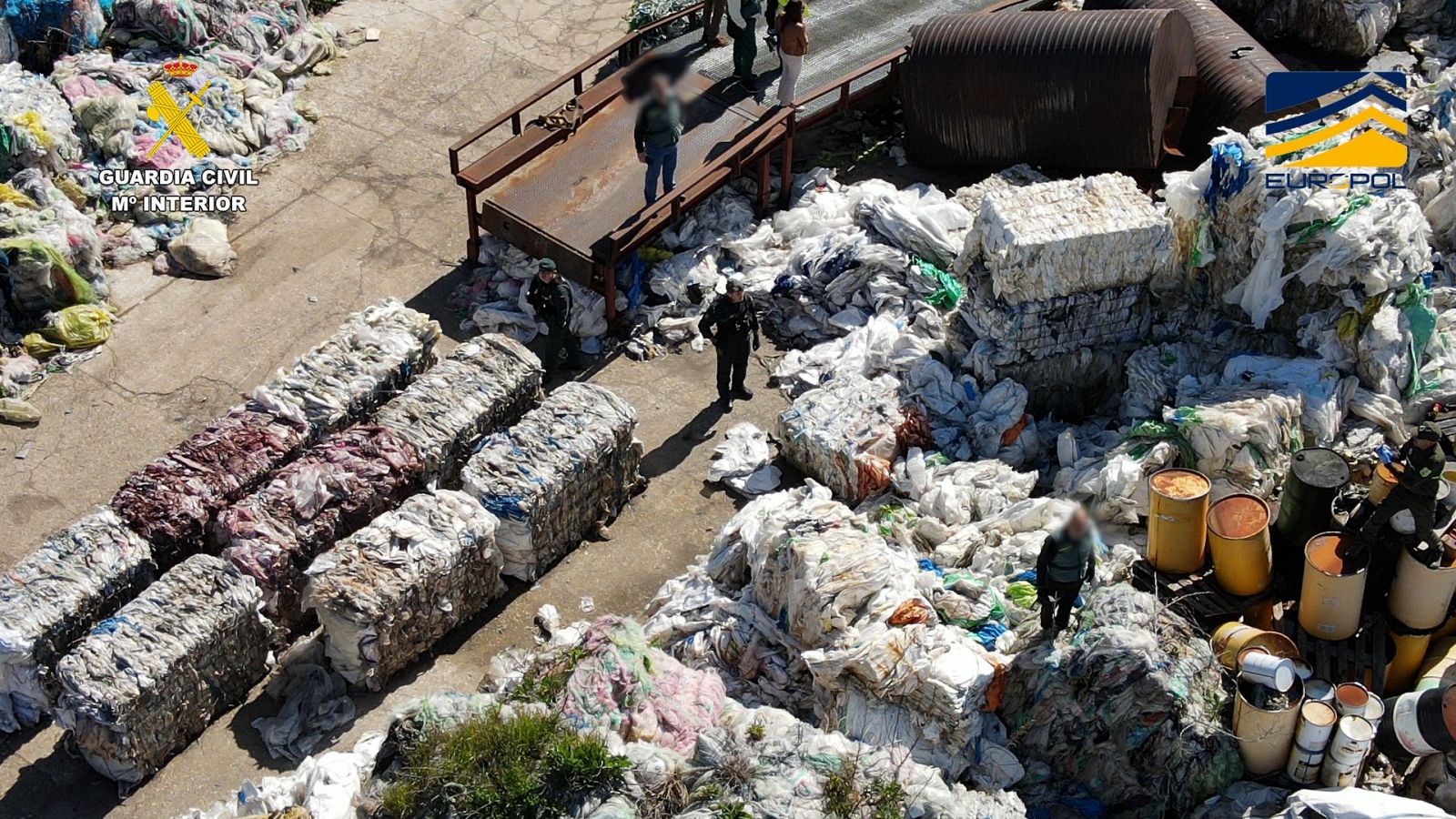 Cae una red internacional de gestión ilegal de residuos