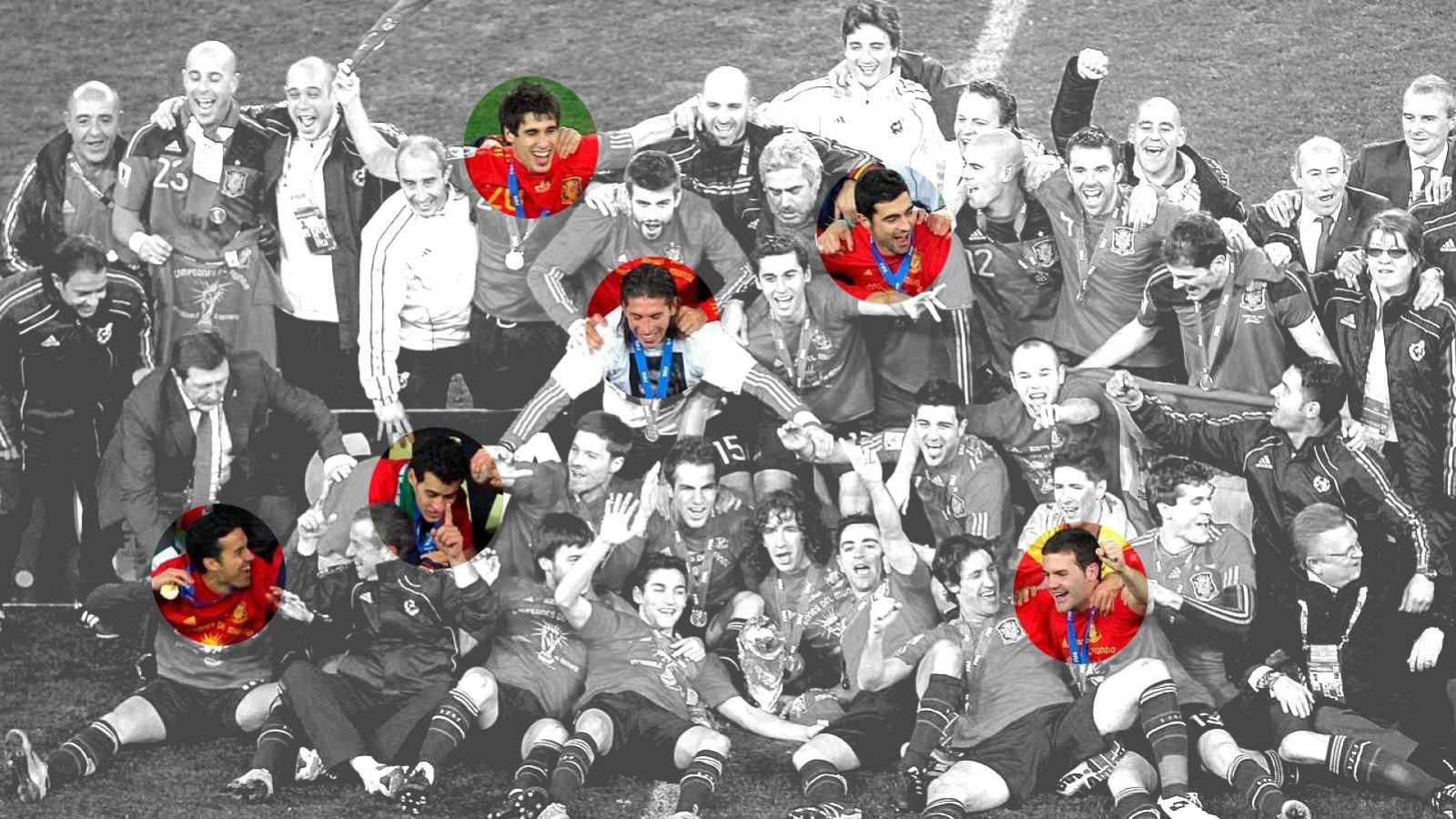 Solo seis jugadores de los que ganaron el Mundial 2010 siguen en activo