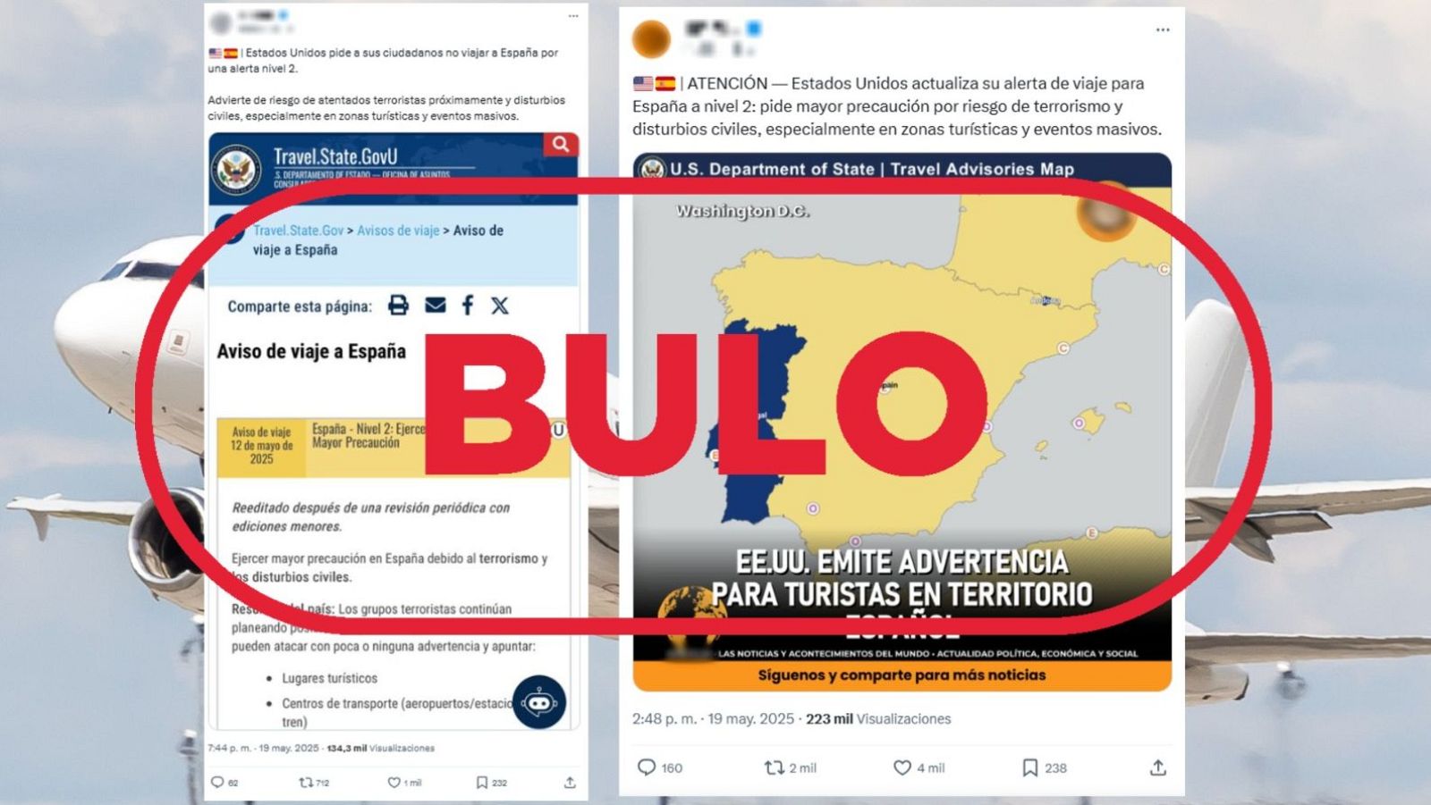 EE.UU. no ha elevado el nivel de alerta de viajes a España por riesgo de terrorismo