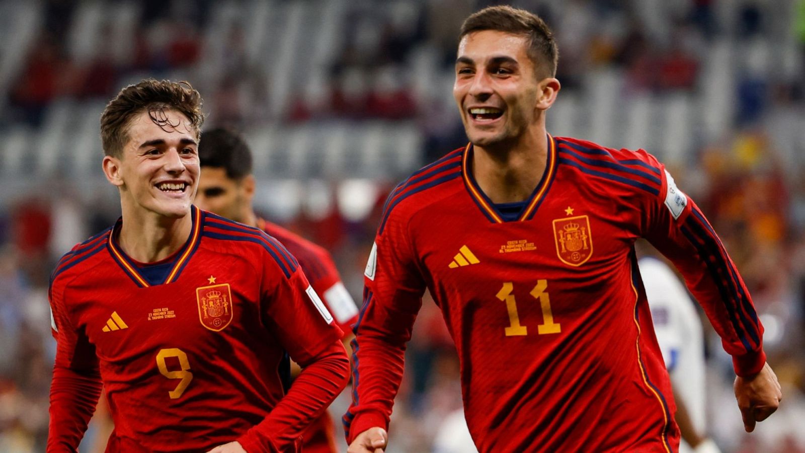 Gavi y Ferrán, jugadores de la selección española
