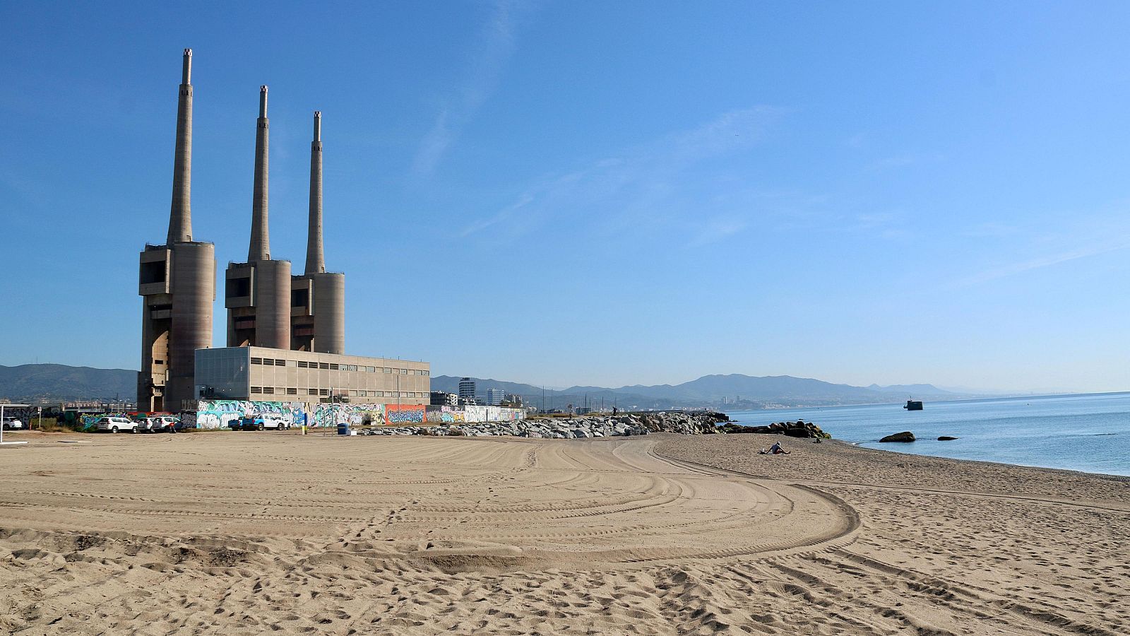 Imatge de la platja del Litoral de Sant Adrià del Besòs | ACN