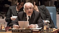 El representante de Palestina en la ONU rompe a llorar al hablar de la situación en Gaza: "Es insoportable"