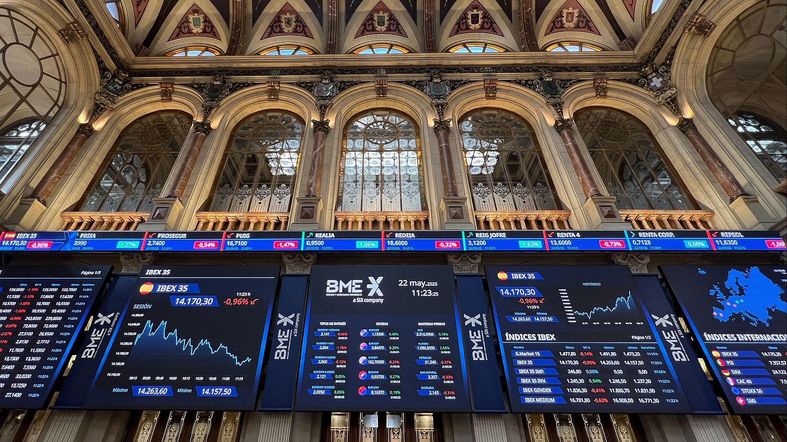 El IBEX sube en la apertura un 0,55% tras el bloqueo judicial de gran parte de los aranceles de Trump