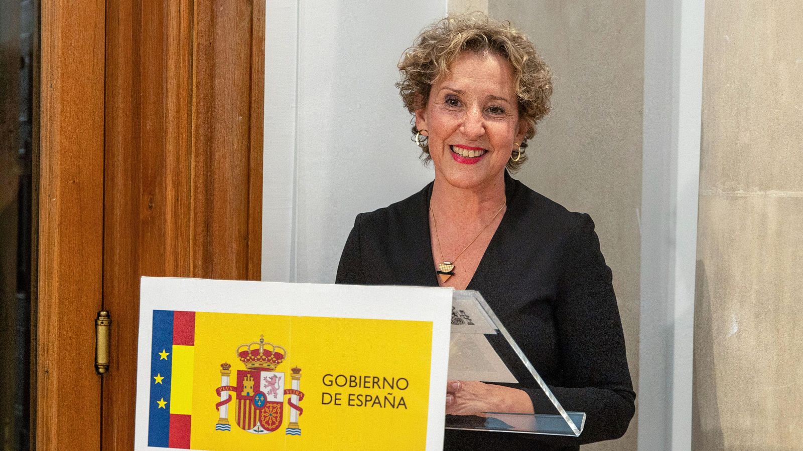 Aina Calvo, nueva número dos de Interior, durante una entrega de premios en Baleares (archivo)