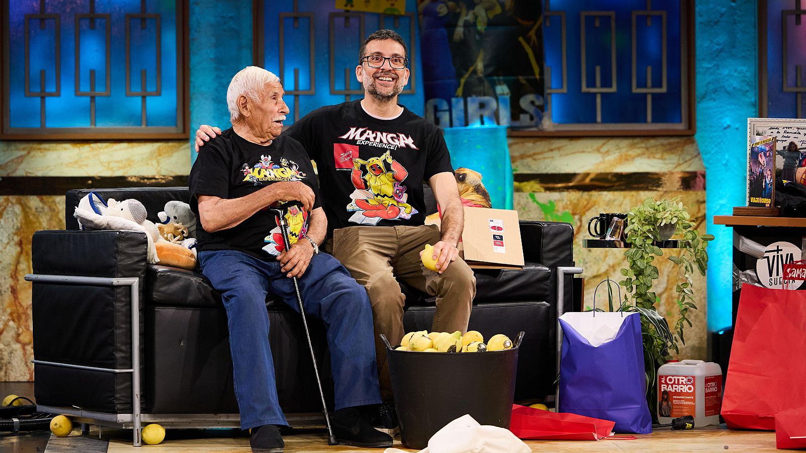 Salva Espín y su abuelo Salvador, en La Revuelta 29/5/25