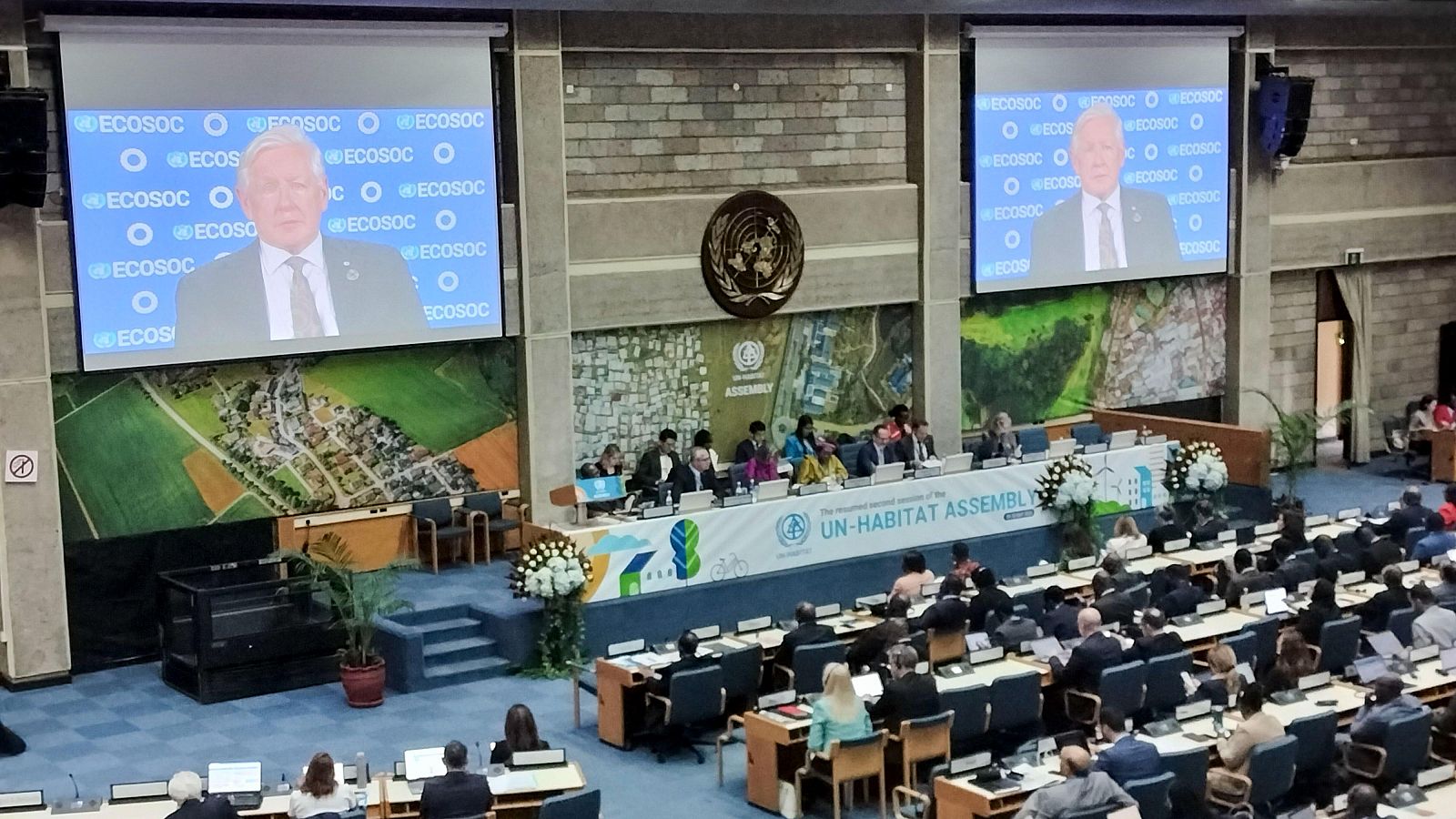 Reunión de la reanudación de la segunda Asamblea de ONU-Hábitat en Kenia