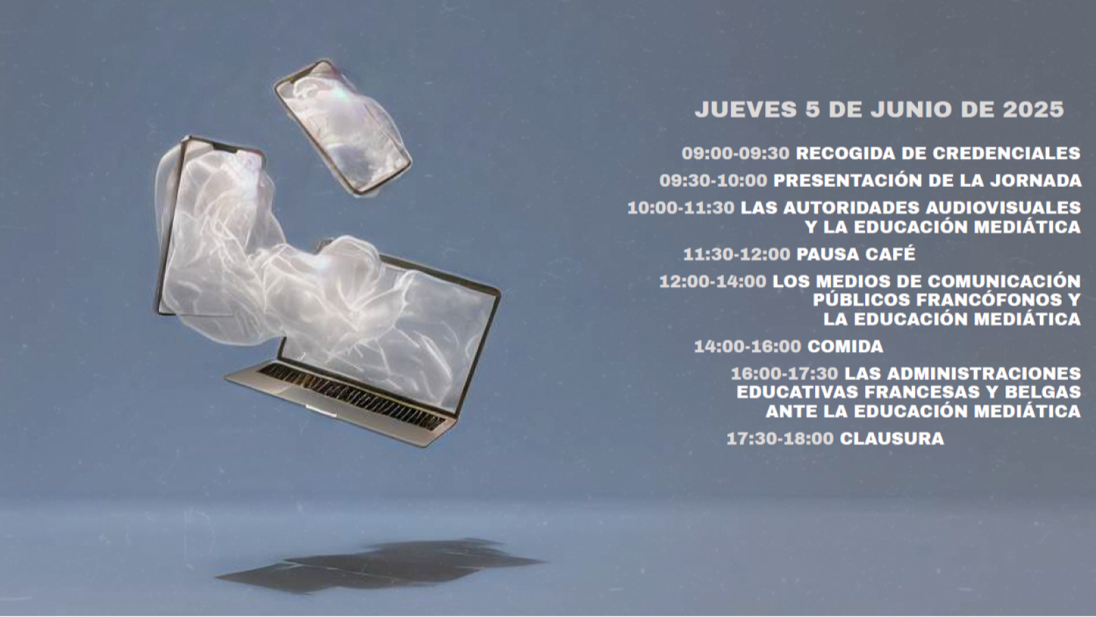 Programa de la jornada 'Alfabetización mediática contra la desinformación en el entorno francófono'