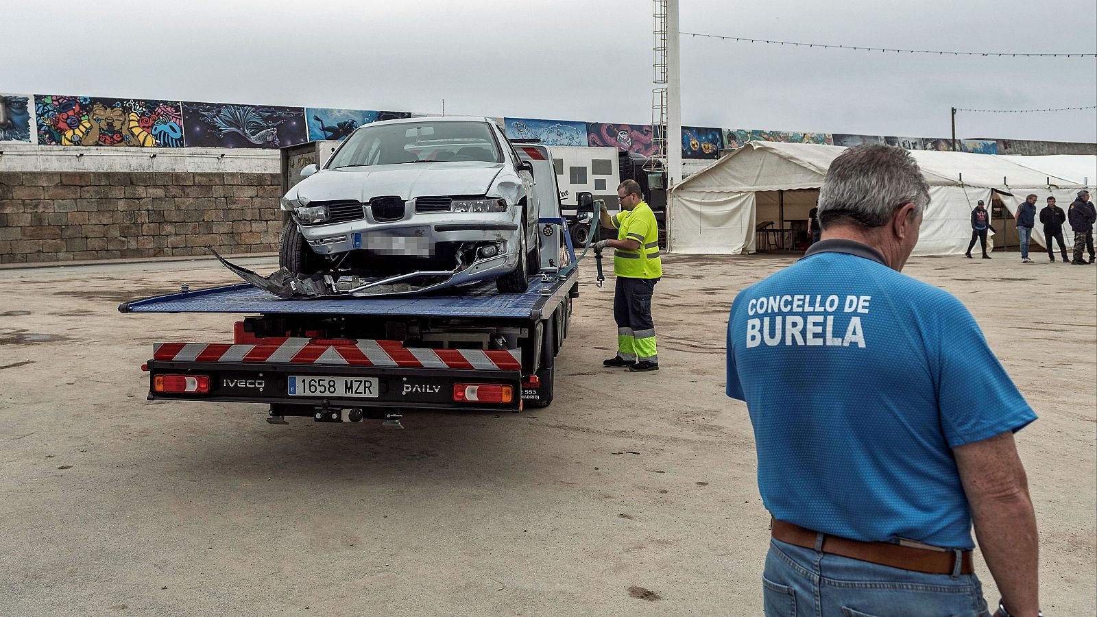 Accidente de tráfico en Burela