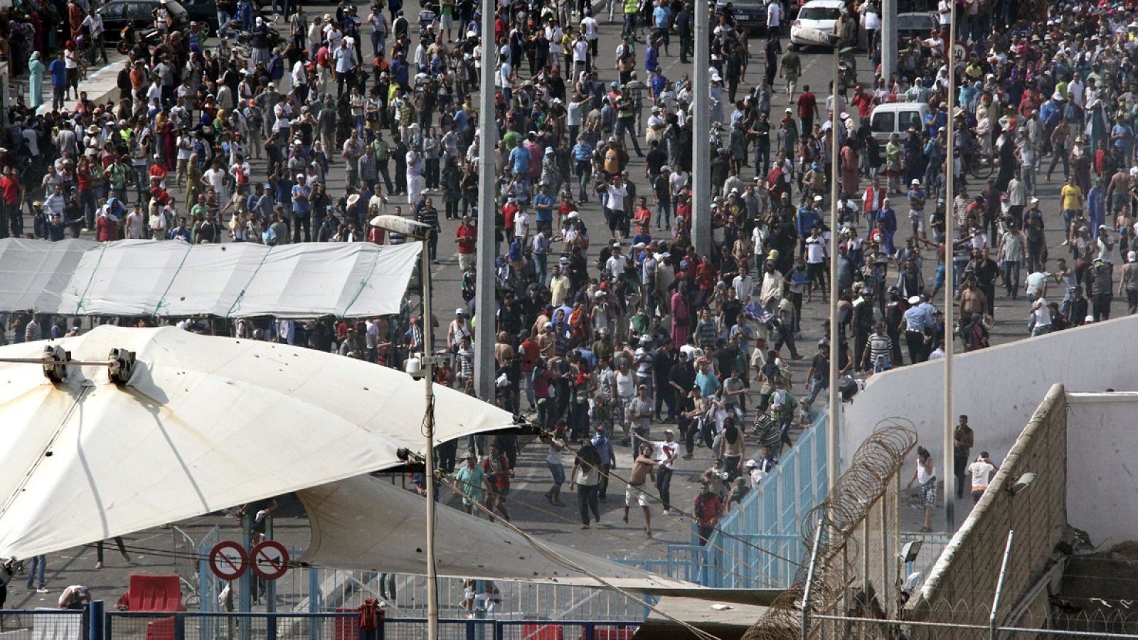 Imagen de archivo de la frontera de Ceuta con Marruecos.