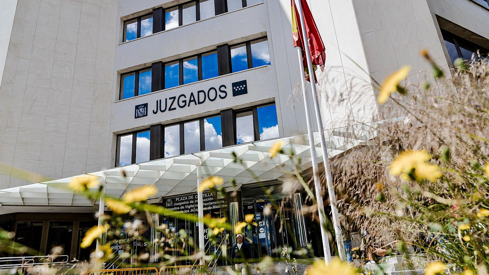 Fachada de los juzgados de Plaza de Castilla