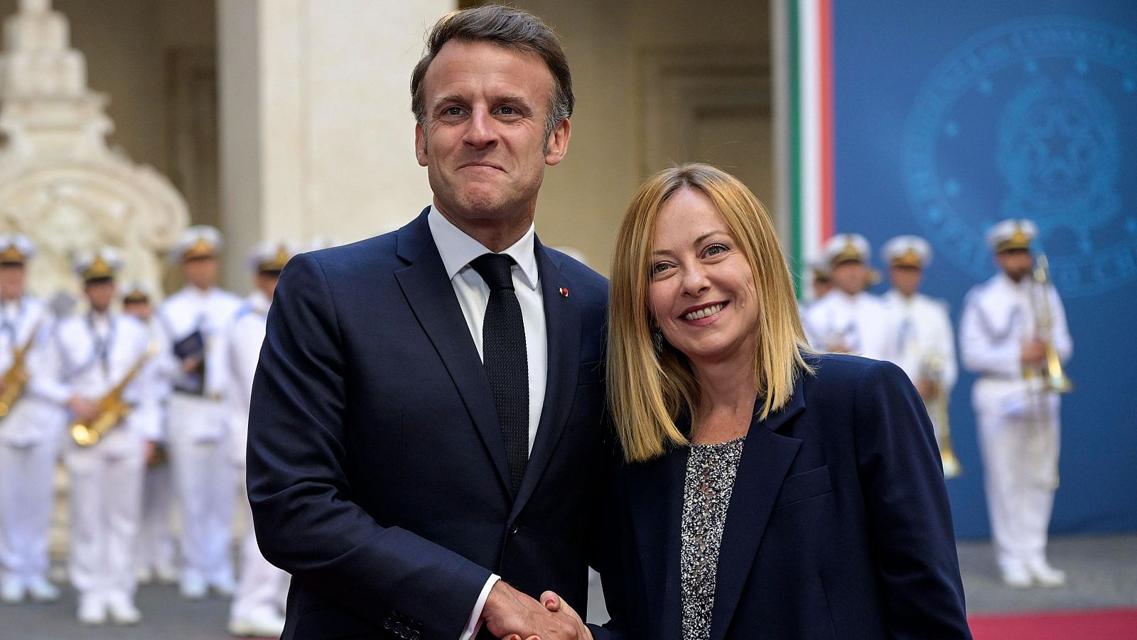 Meloni recibe a Macron en Roma