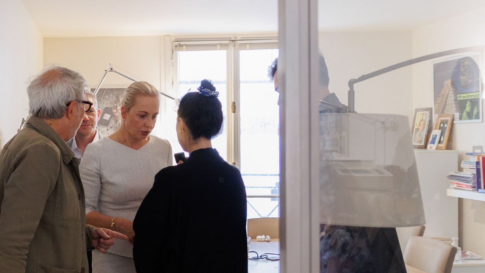 Rueda de prensa de RSF con Yulia Navalnaya en París