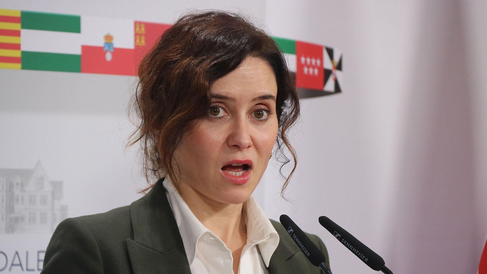 La presidenta de la Comunitat de Madrid, Isabel Díaz Ayuso, a la Conferència de Presidents de Santander