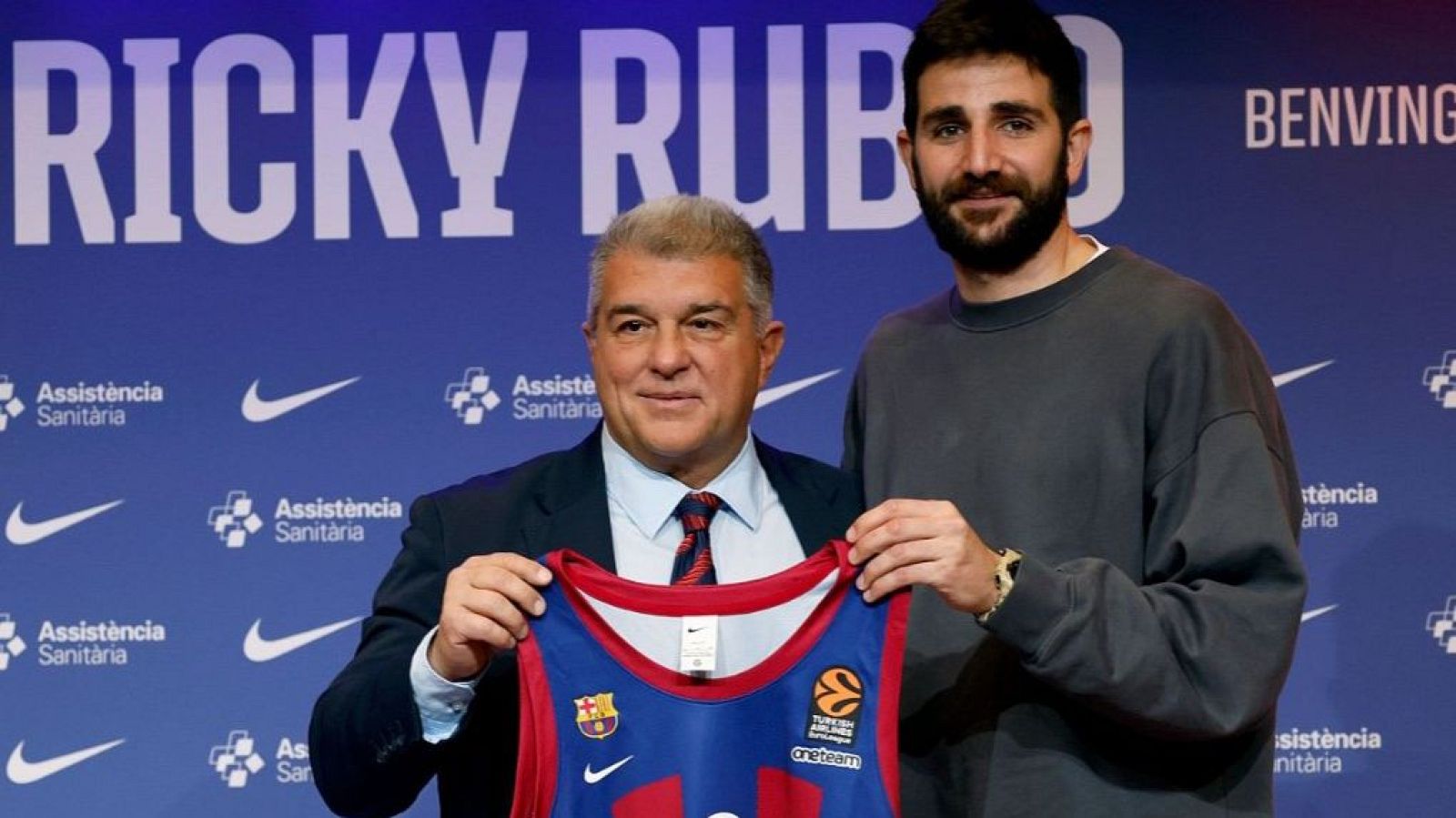 Ricky el año pasado cuando fichó por el Barcelona.