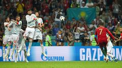 La única 'gran noche' de Cristiano Ronaldo ante España y una cuenta pendiente