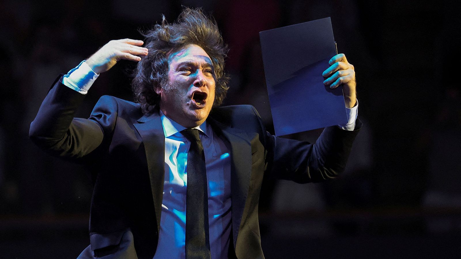 Milei se da un baño de masas ultraliberal en Madrid