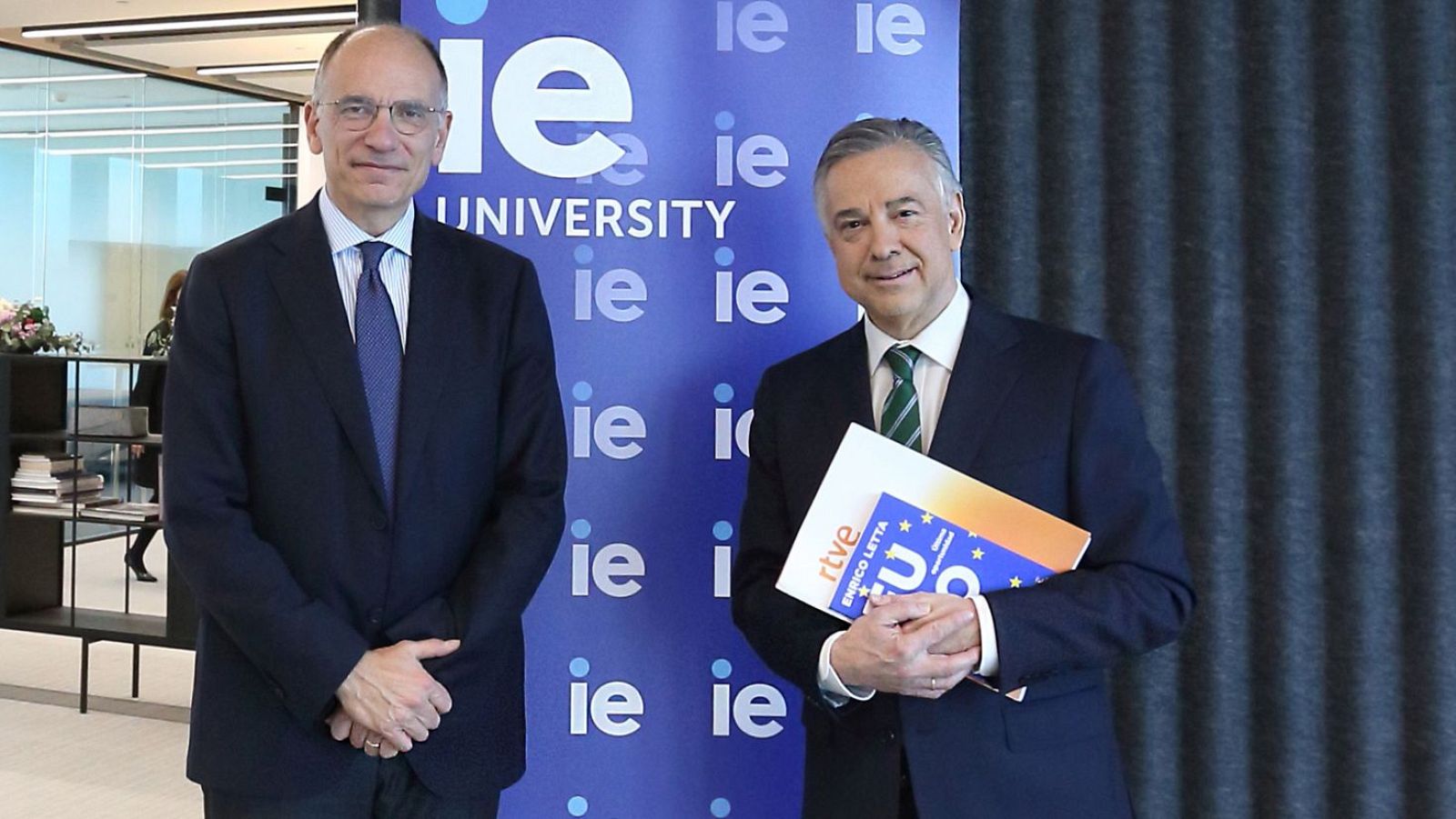 Enrico Letta con Jenaro Castro