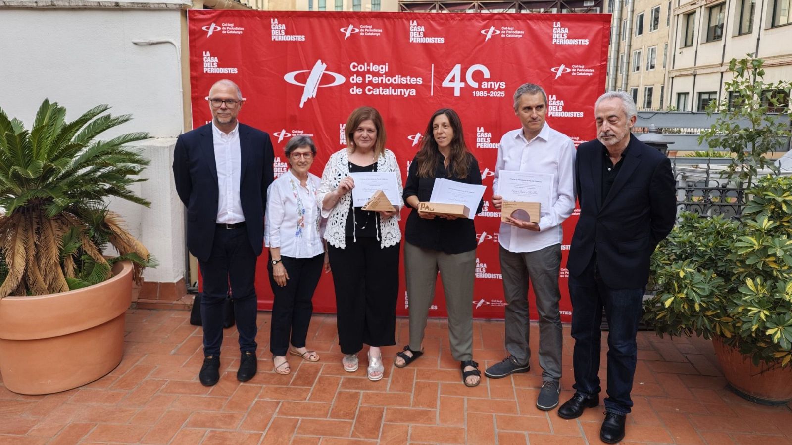 La periodista de RTVE Olga Rodríguez rep el Premi Periodisme de Pau de Catalunya